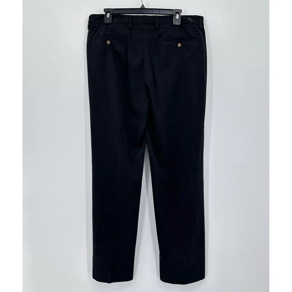 Tommy Bahama Dress Pants Mens 34x32 Black Straight Leg Trousers Formal Business - Picture 2 of 7